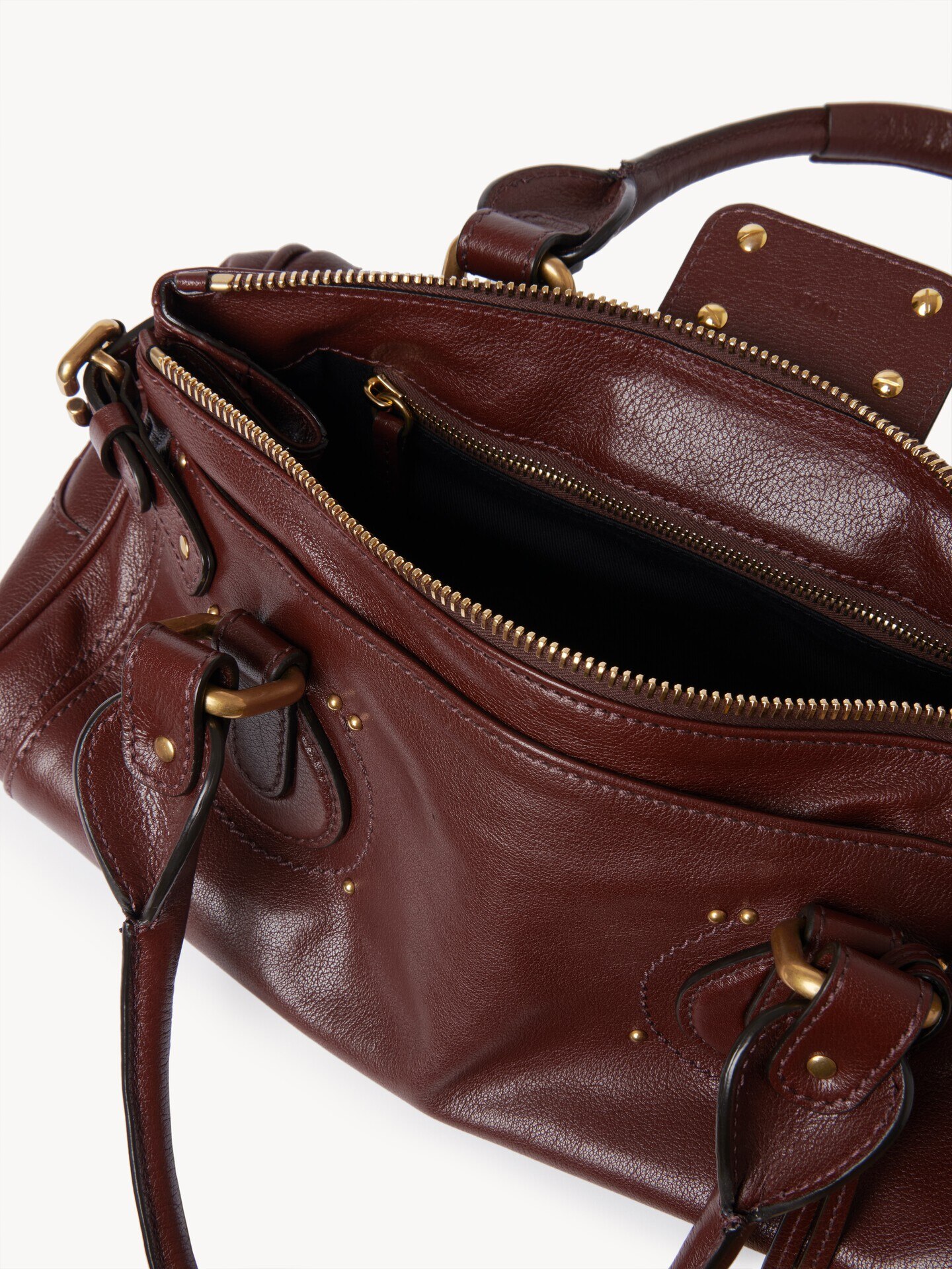 Paddington bag in grained leather Brown - Chloé