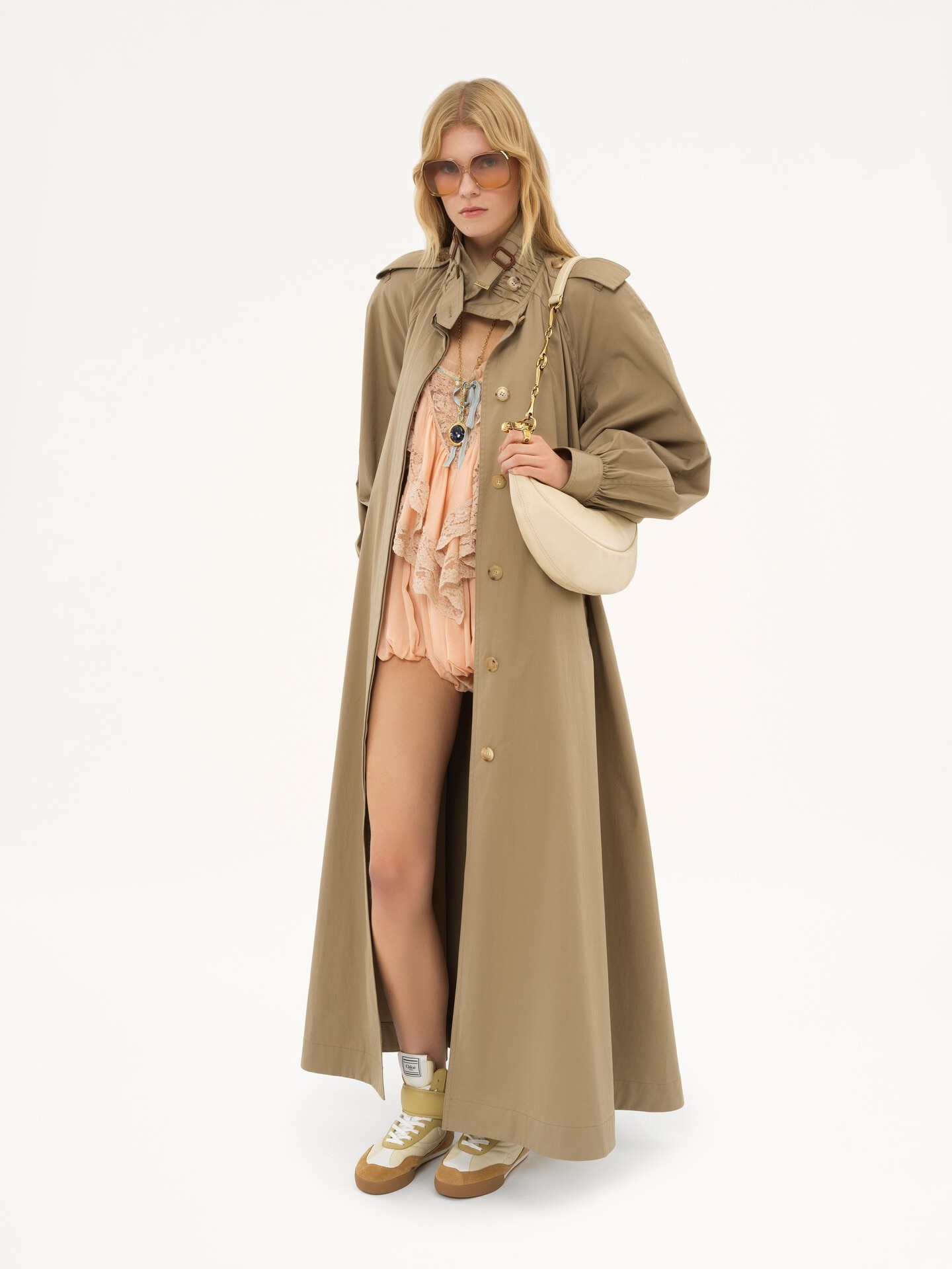 Chain Horse shoulder bag in grained leather - 8