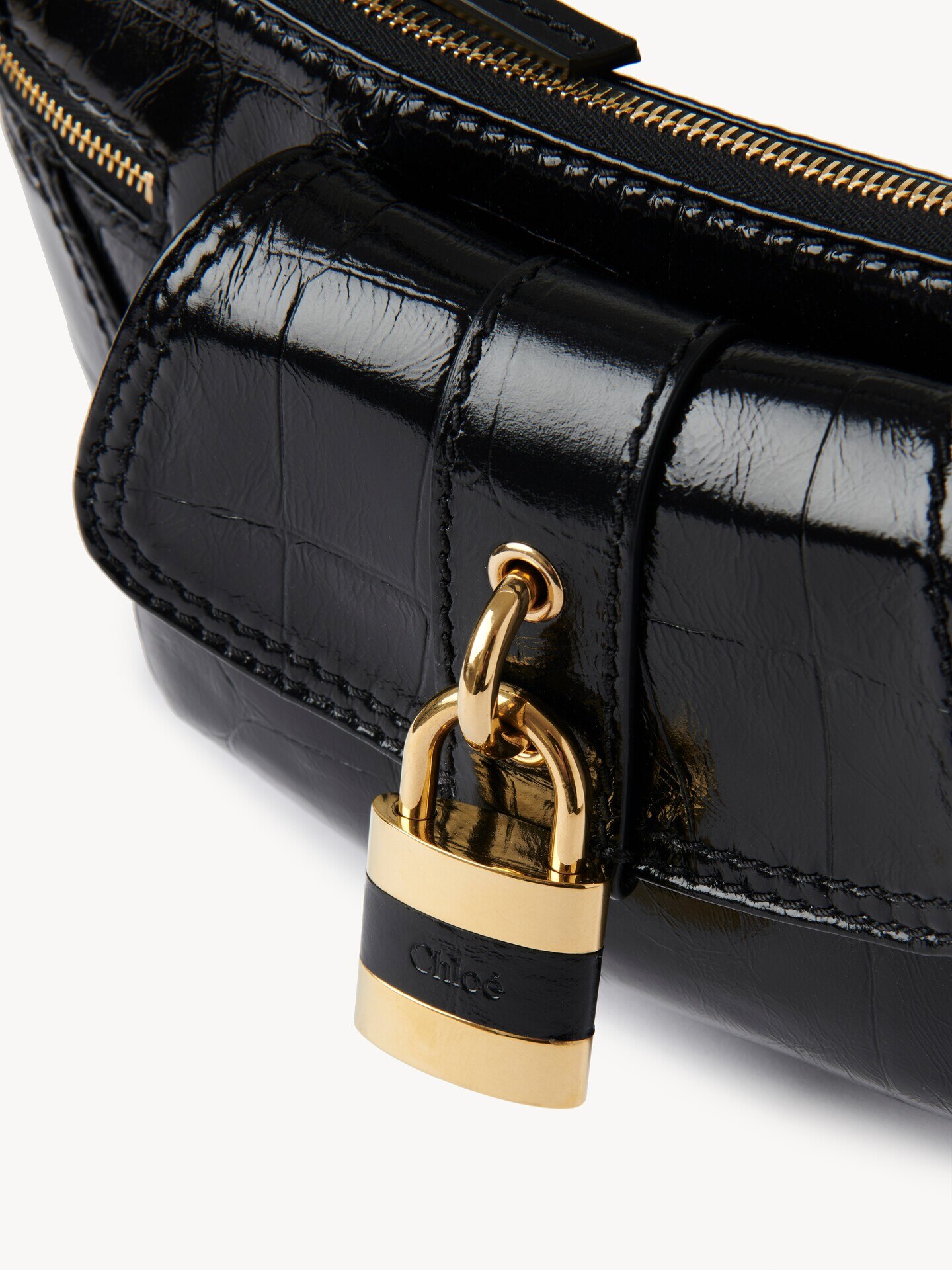 The 99 shoulder bag in croco-effect leather - 8