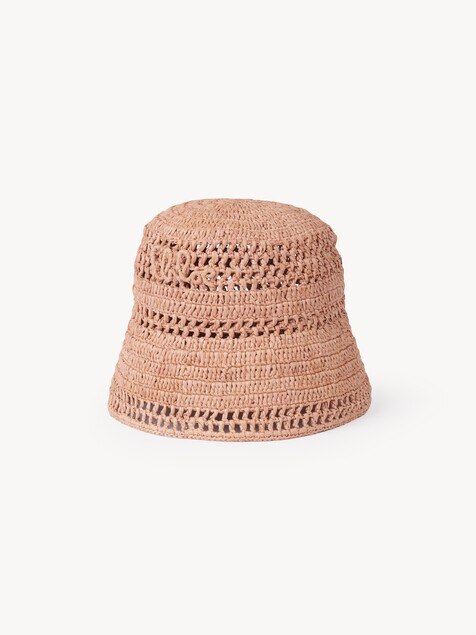 The Chlo&eacute; Sunset bucket hat in raffia