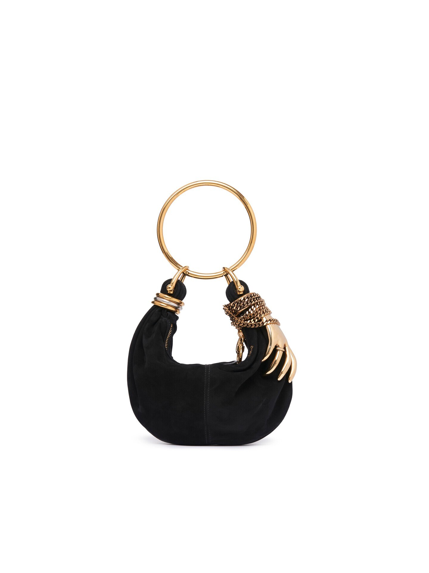 Chloe スエードレザー製ミニBracelet Hobo bag
