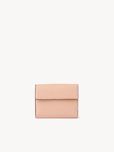 Small Envelope tri-fold in grained leather