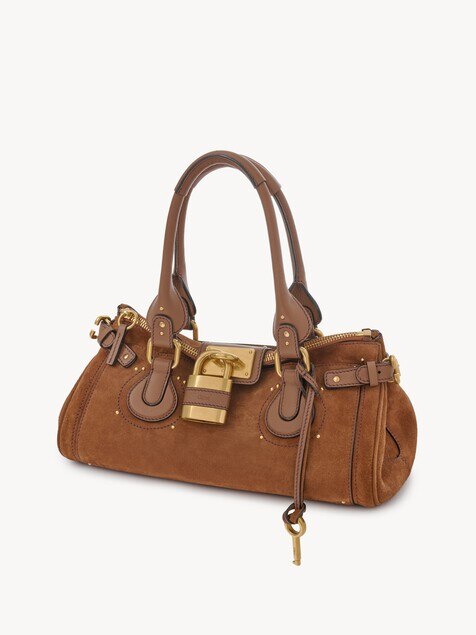 Borsa Paddington in pelle scamosciata