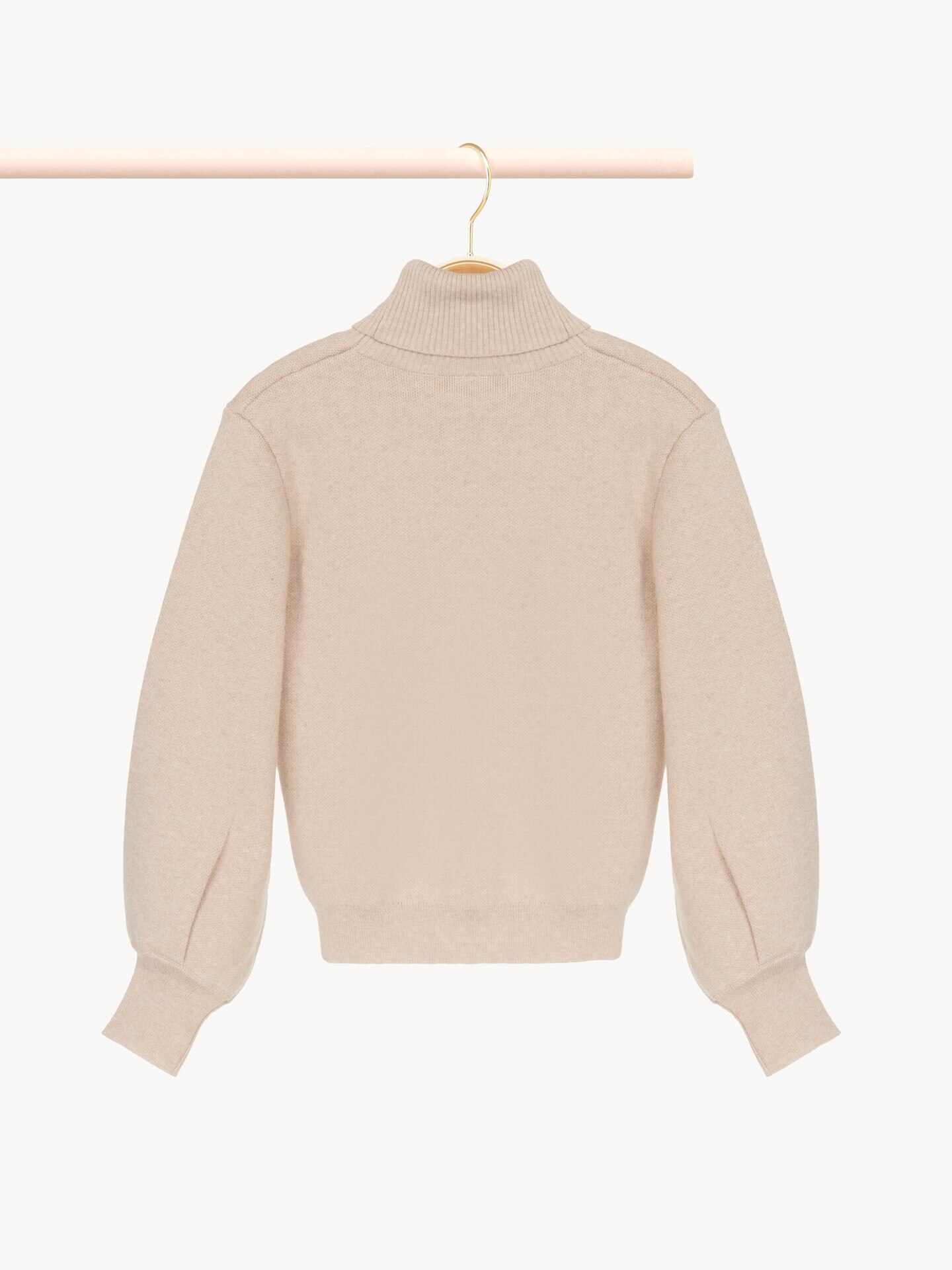 Kids' turtleneck sweater Dark Chine Beige Chloé