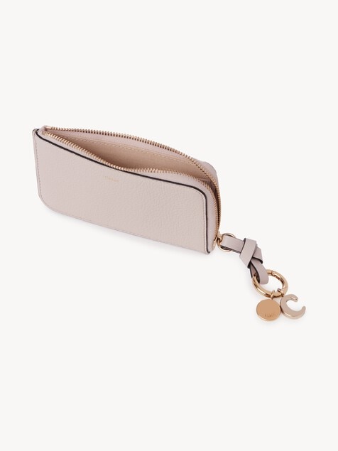 Cartera Alphabet de cuero granulado