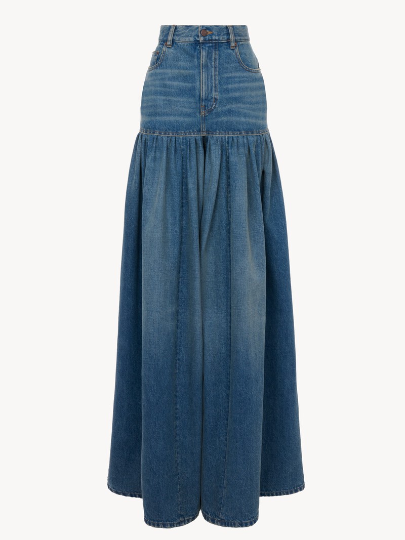 High-rise balloon jeans in denim by Chloé