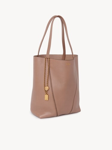 Chlo&eacute; Spin tote bag in grained leather - 5