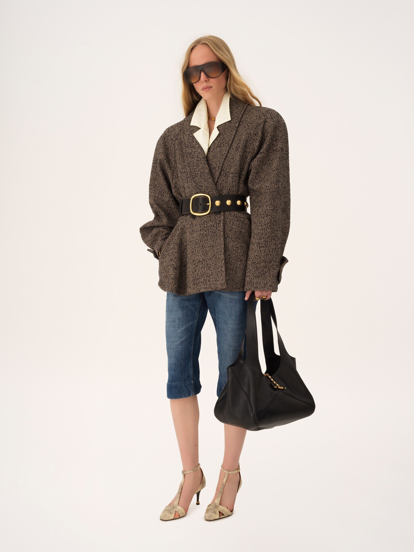 Chlo&eacute; Balloon east-west tote bag in grained leather - 10