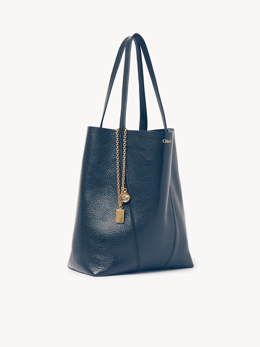 Chlo&eacute; Spin tote bag in grained leather - 5