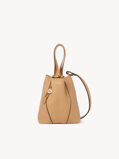 Small Chlo&eacute; Spin tote bag in grained leather