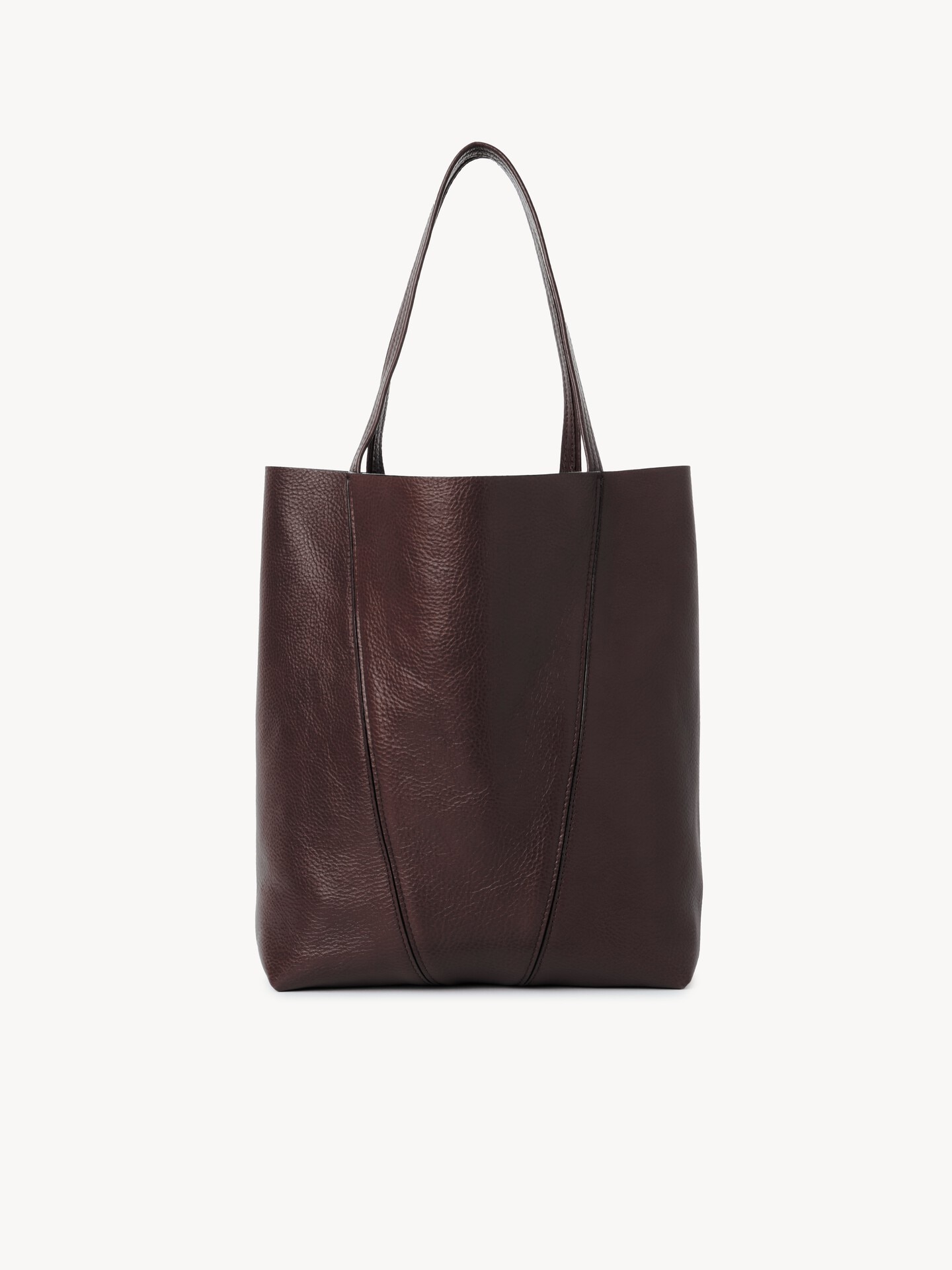 Chlo&eacute; Spin tote bag in grained leather - 5.0