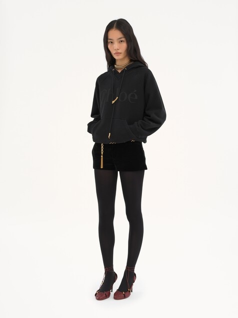 Generous logo hoodie in cotton fleece