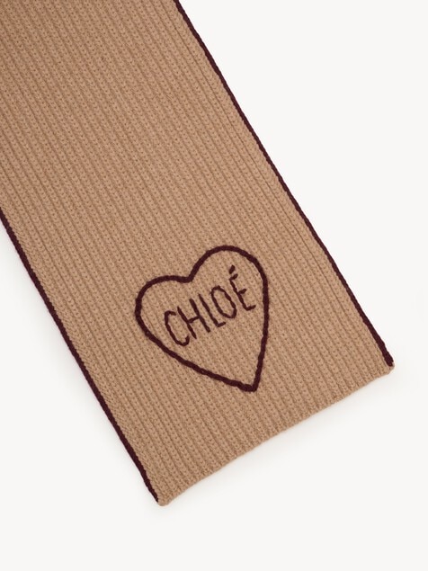 The Chlo&eacute; Encoeur scarf in wool & cashmere