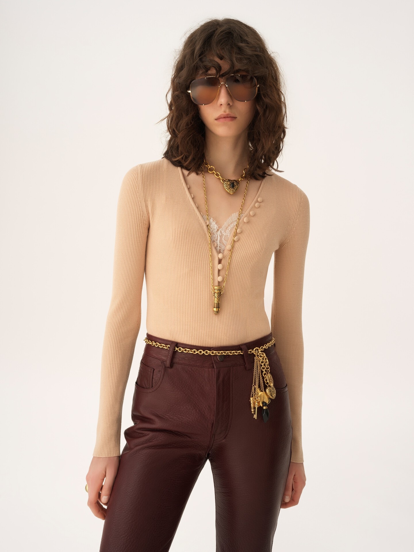 Henley shirt in a merino wool knit - 3