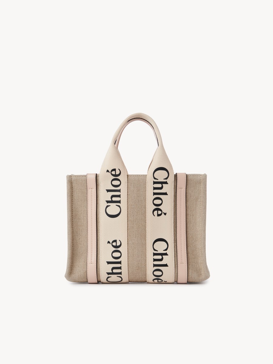 Bolso tote peque&ntilde;o Woody de lino - 4