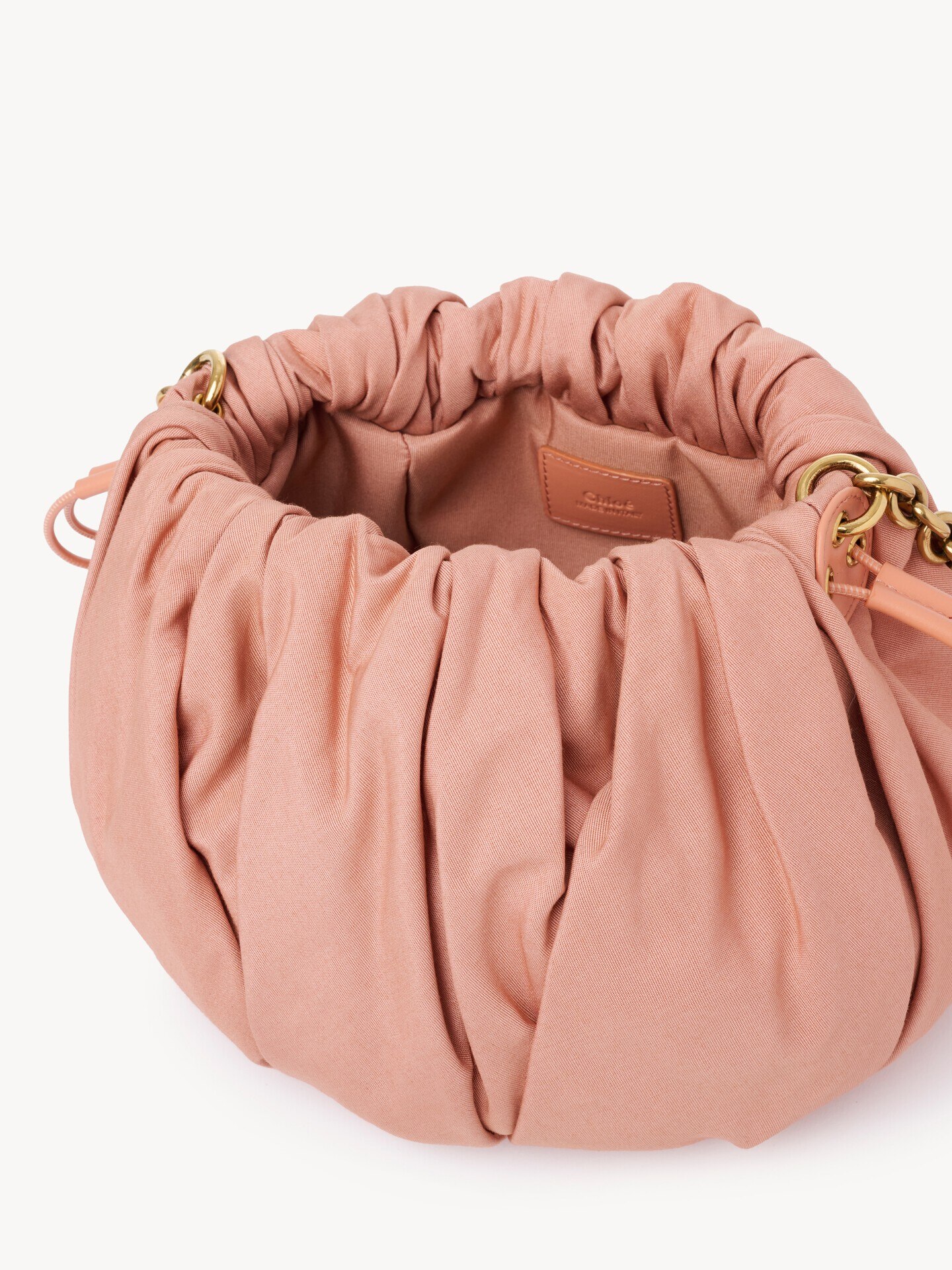 Chlo&eacute; Pliss&eacute; shoulder bag with chain in nylon - 6