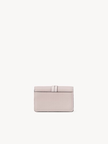 Alphabet card holder in grained leather - 3