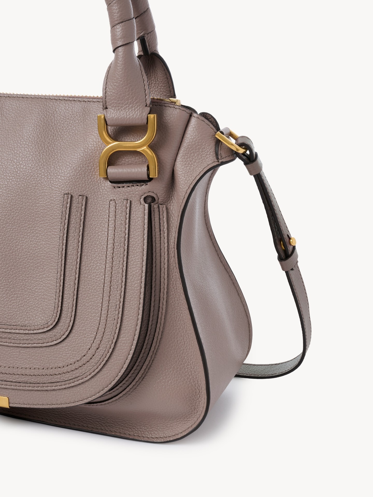 Sac Marcie en cuir grain&eacute; - 4