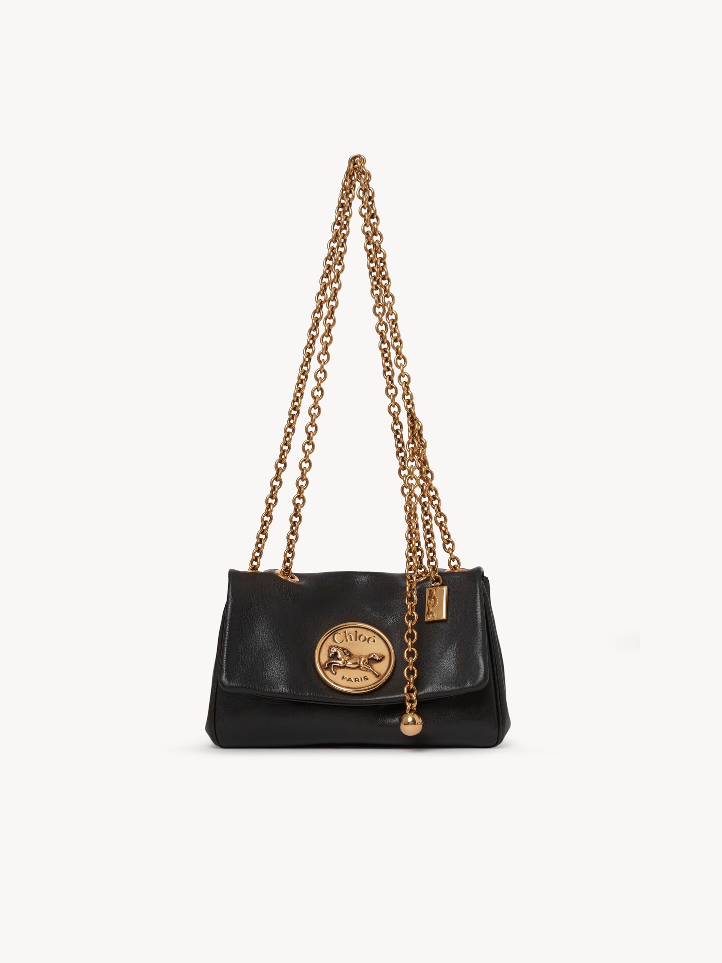 Bolso de hombro peque&ntilde;o Chlo&eacute; Heritage de cuero granulado - 2