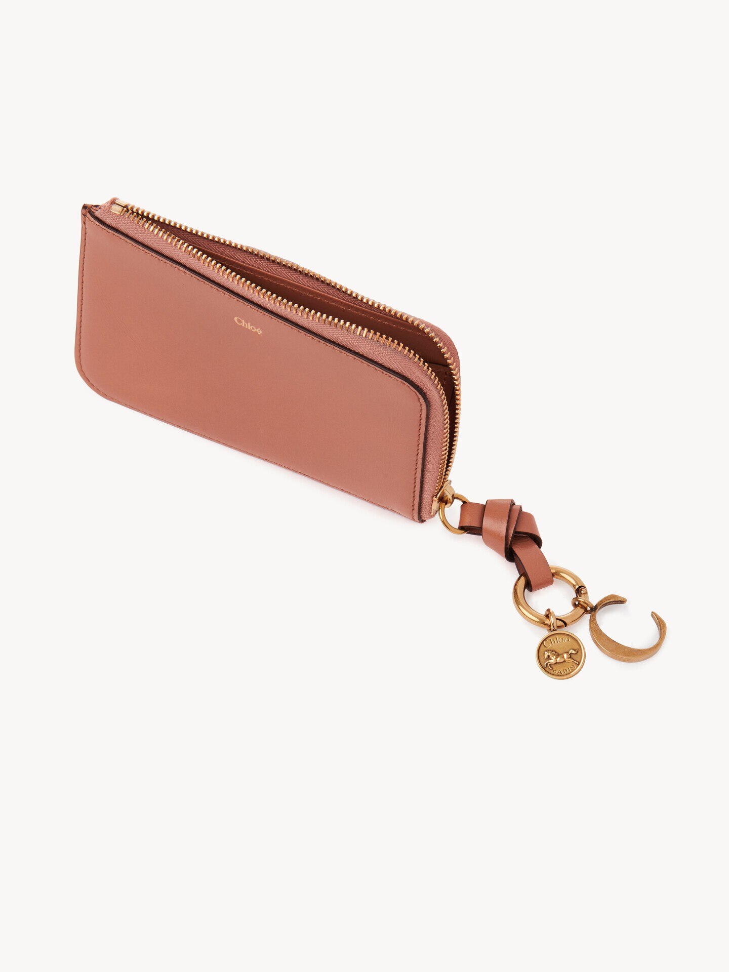 Porte-cartes et monnaie Alphabet en cuir brillant - 5