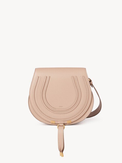 Bolso saddle Marcie de cuero granulado