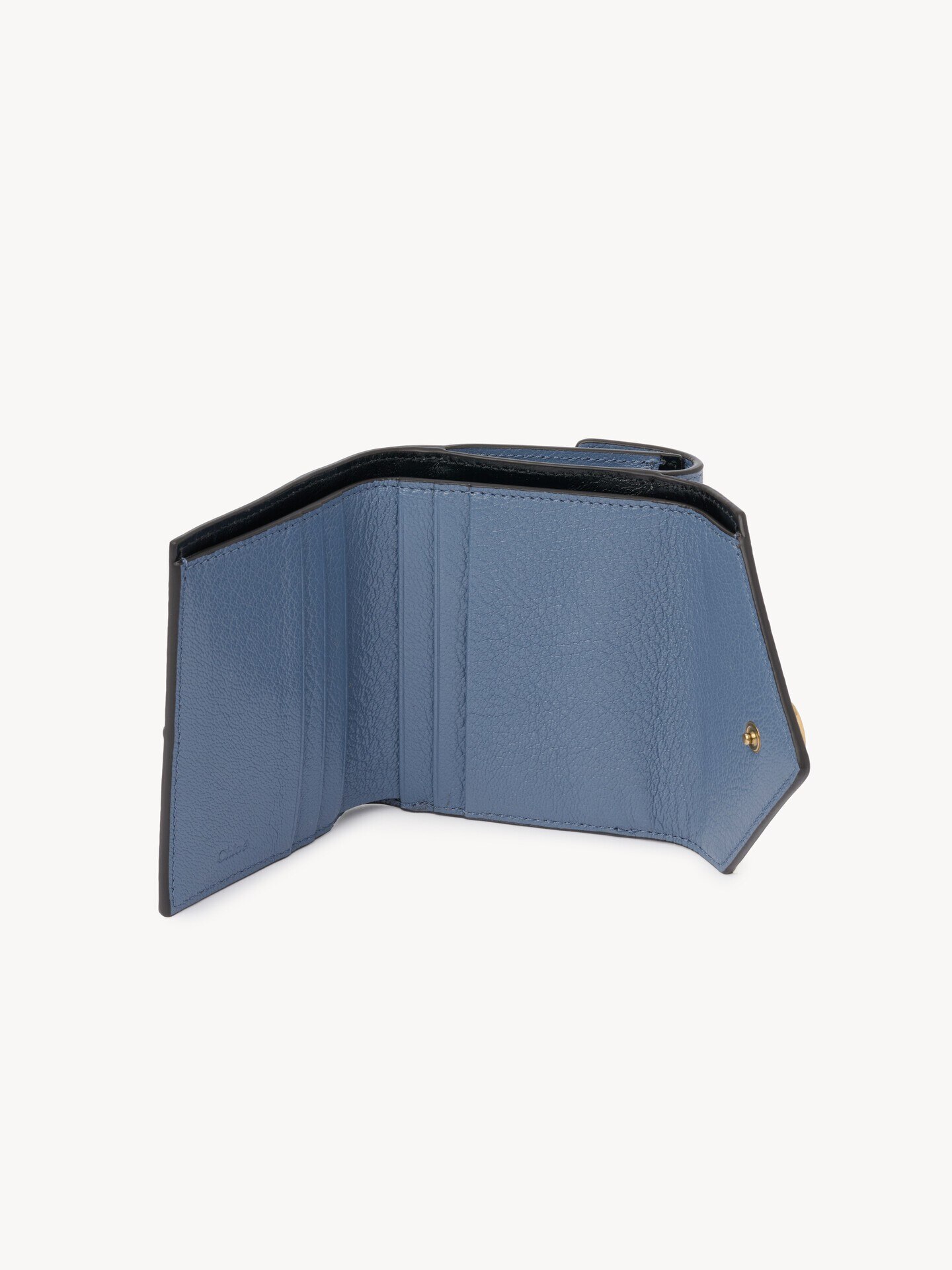 Small Envelope tri-fold in grained leather - 4.0