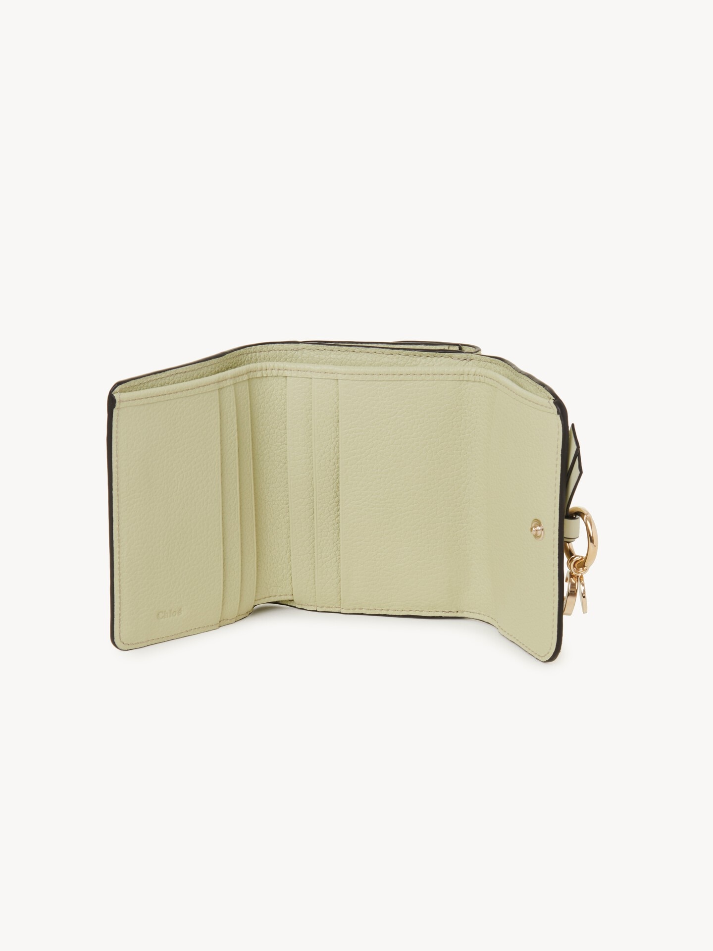 Small Alphabet tri-fold in grained leather - 5