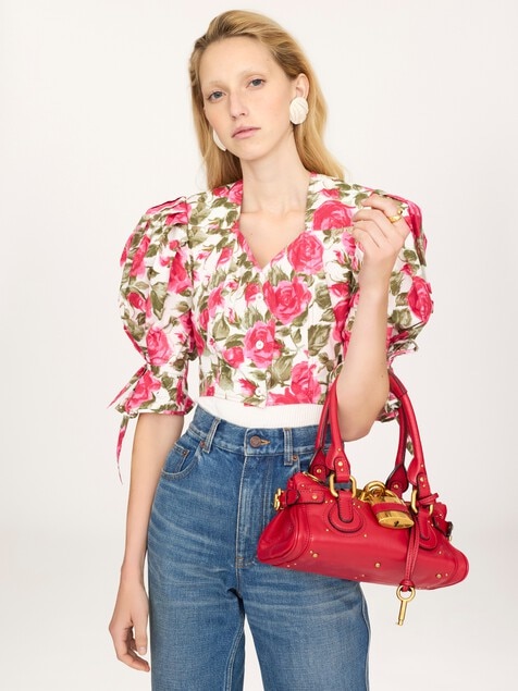 Petit sac Paddington en cuir grain&eacute;