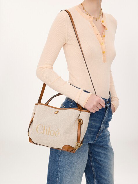 Petit sac double port&eacute; Chlo&eacute; Clover en toile