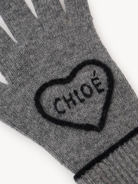 The Chlo&eacute; Encoeur gloves in wool & cashmere