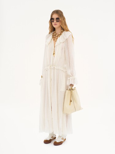 Chlo&eacute; Spin tote bag in grained leather - 7