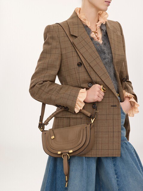 Mini Marcie shoulder bag in soft leather