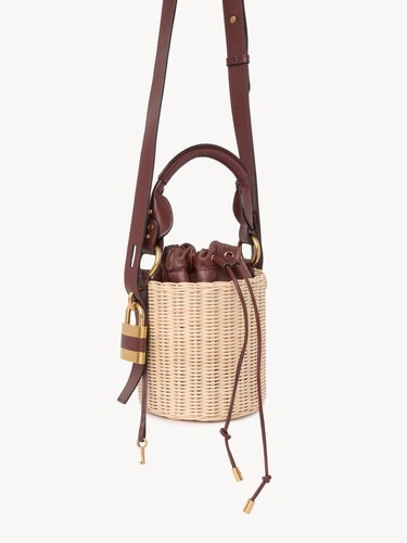 Small Paddington bucket bag in wicker - 4