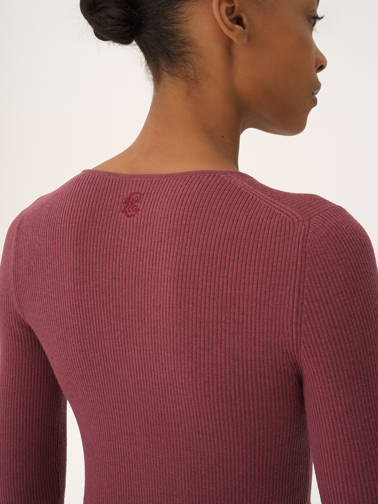 Henley shirt in a merino wool knit - 6.0