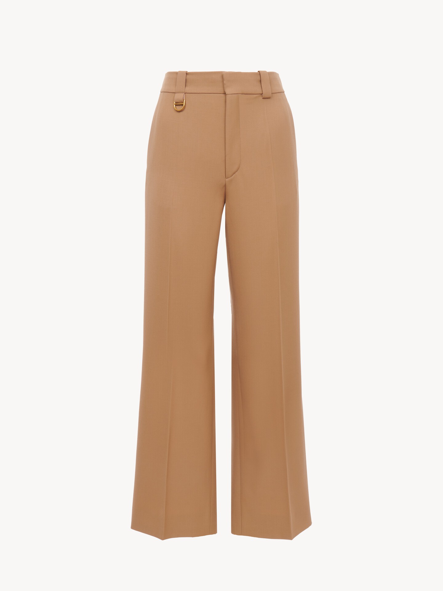 Cropped tailored pants in wool grain de poudre - 2