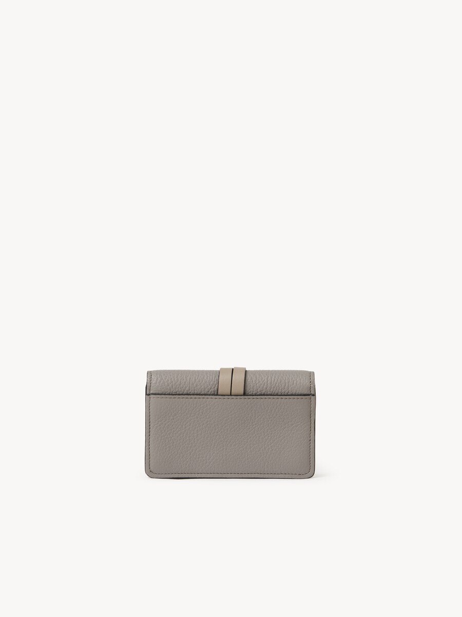 Alphabet card holder in grained leather - 3