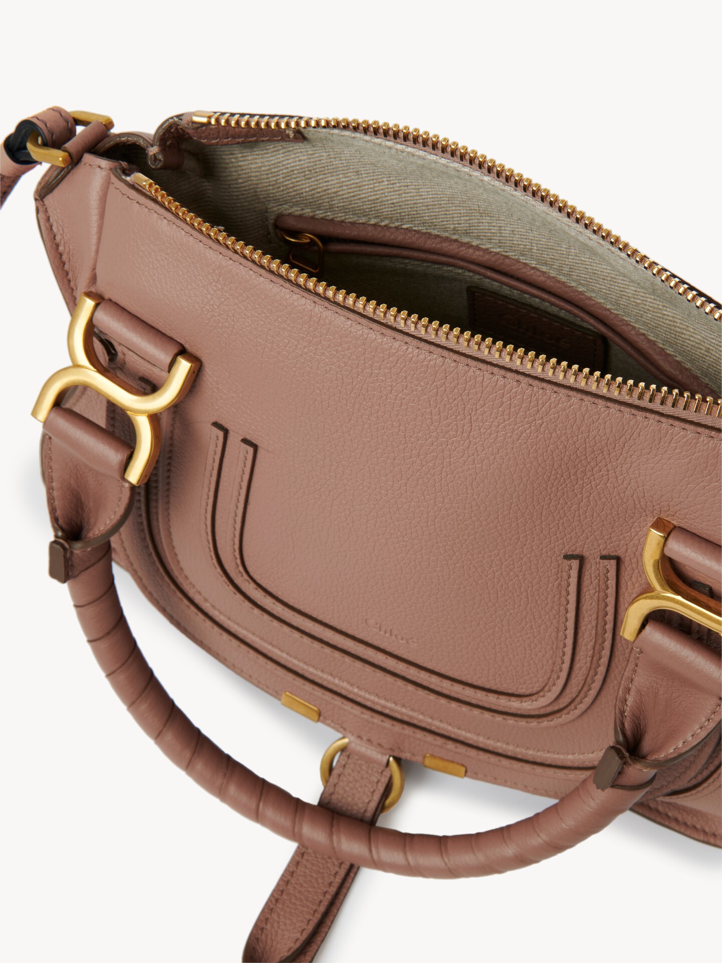 Small Marcie bag in grained leather - 5