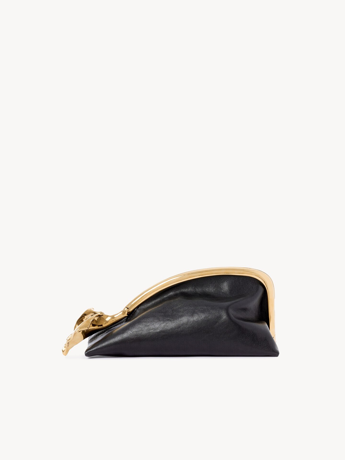 Small Eden Treasures clutch in leather - 4.0