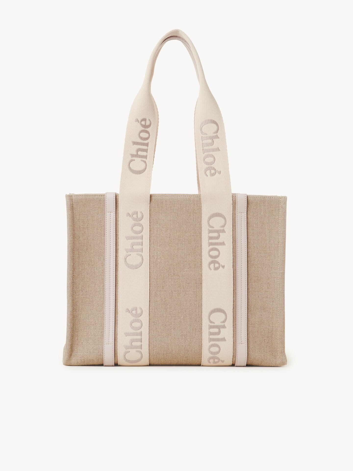 Woody tote bag in linen - 5