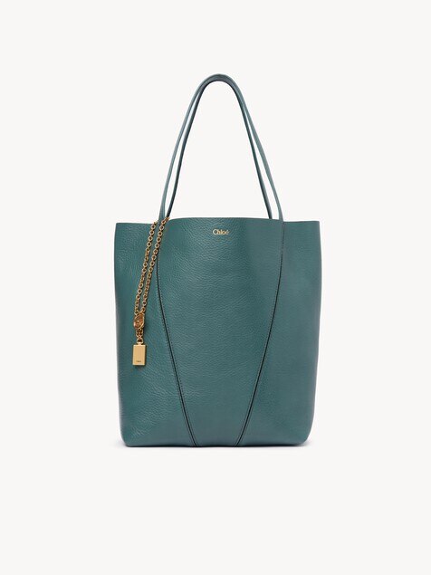 Chlo&eacute; Spin tote bag in grained leather