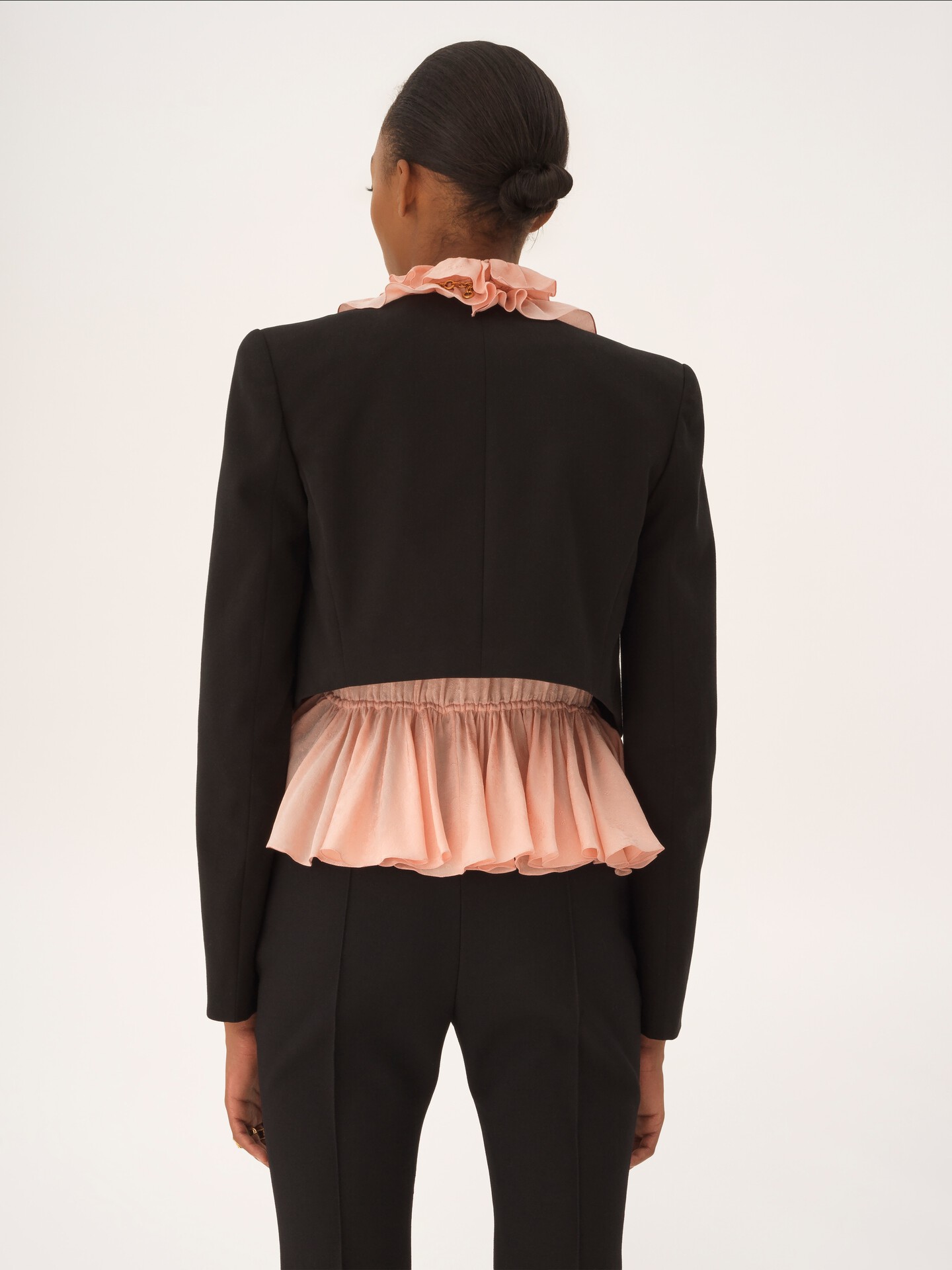 Spencer-Jacke im Cropped-Stil aus weicher Cavalry-Baumwolle - 6