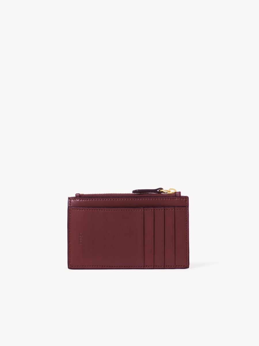 Small Envelope purse with card slots in soft & suede leather - 4