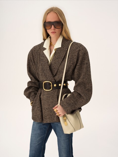 Small Chlo&eacute; Spin tote bag in grained leather