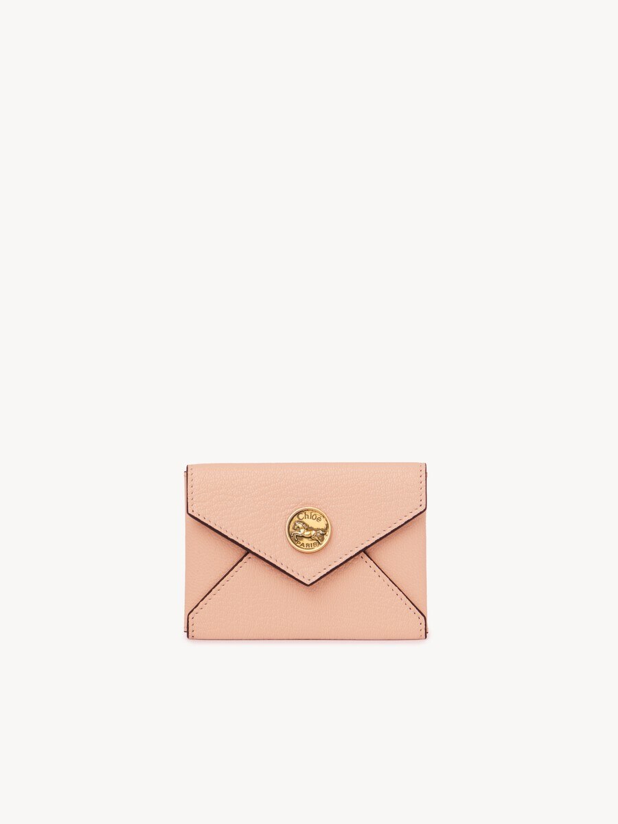 Envelope card holder in grained leather - 2