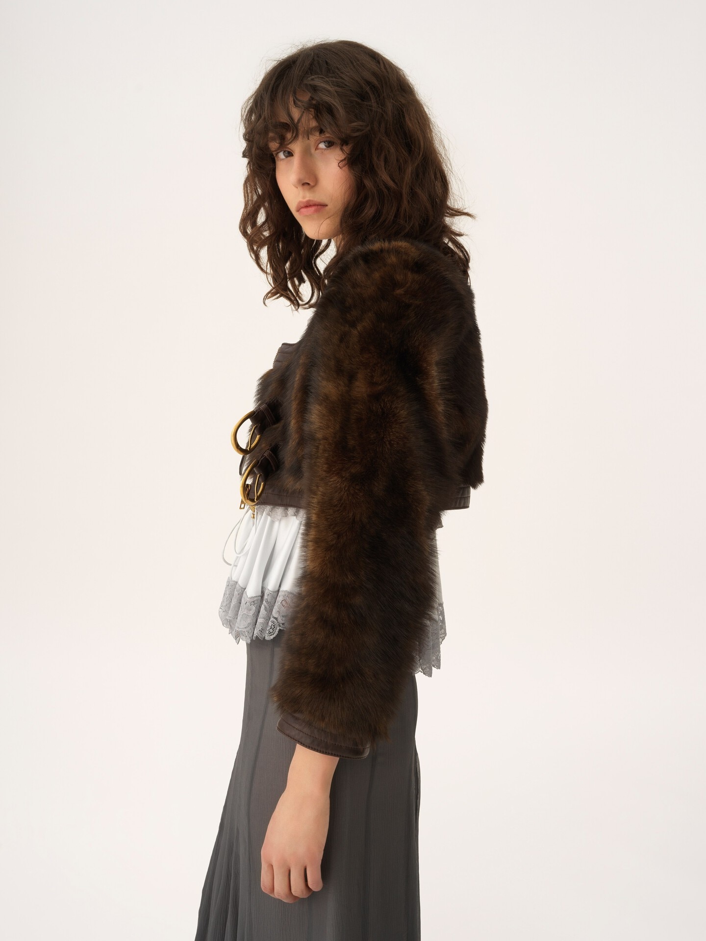 Cropped Spencer jacket in leather - 6