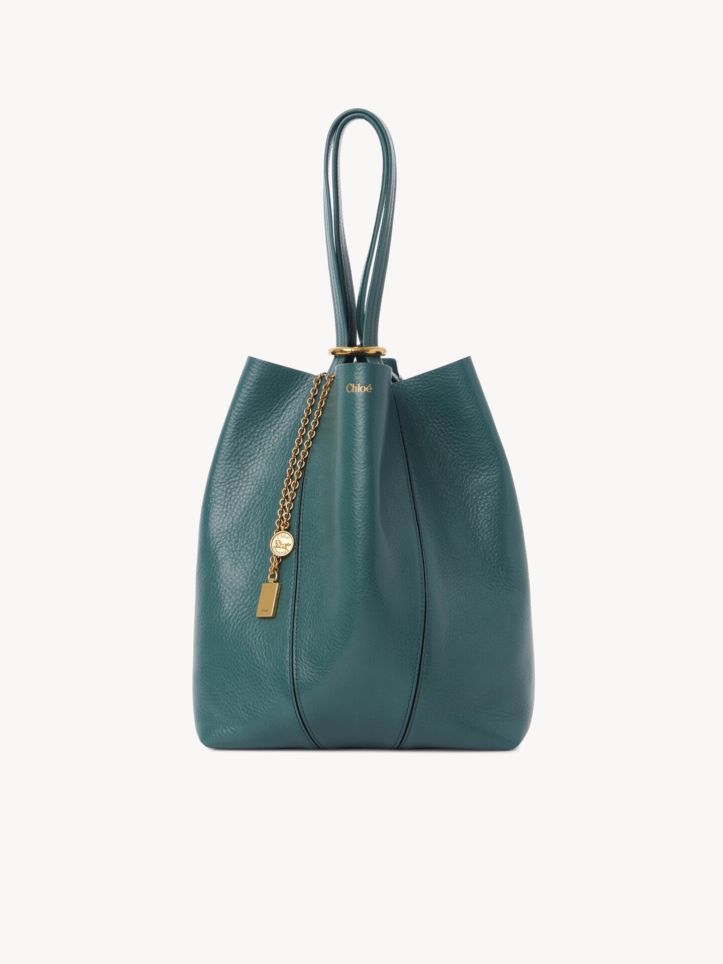 Chlo&eacute; Spin tote bag in grained leather - 2