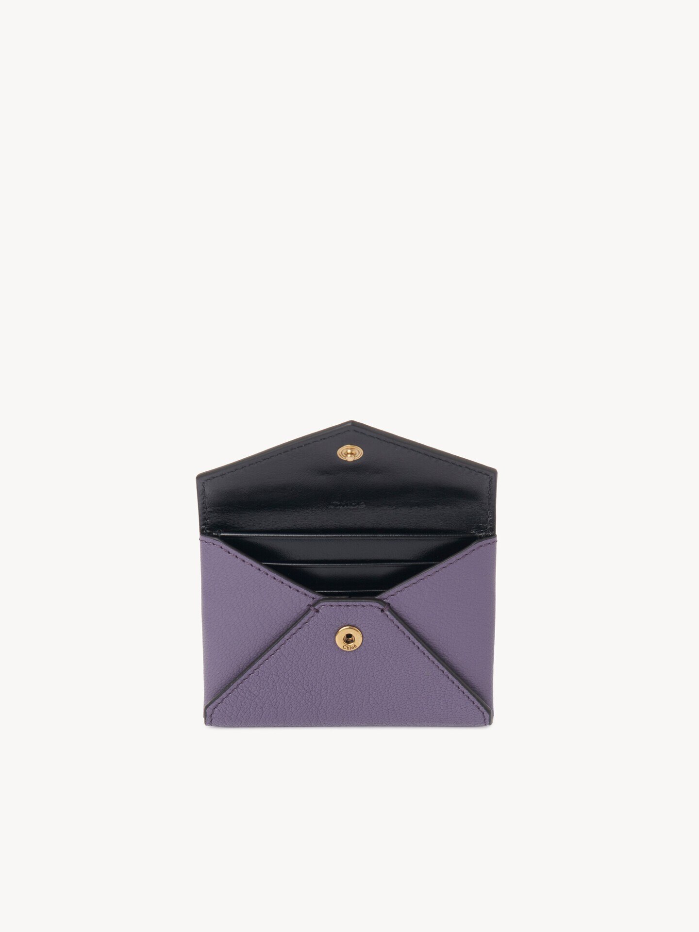 Envelope card holder in grained leather - 5