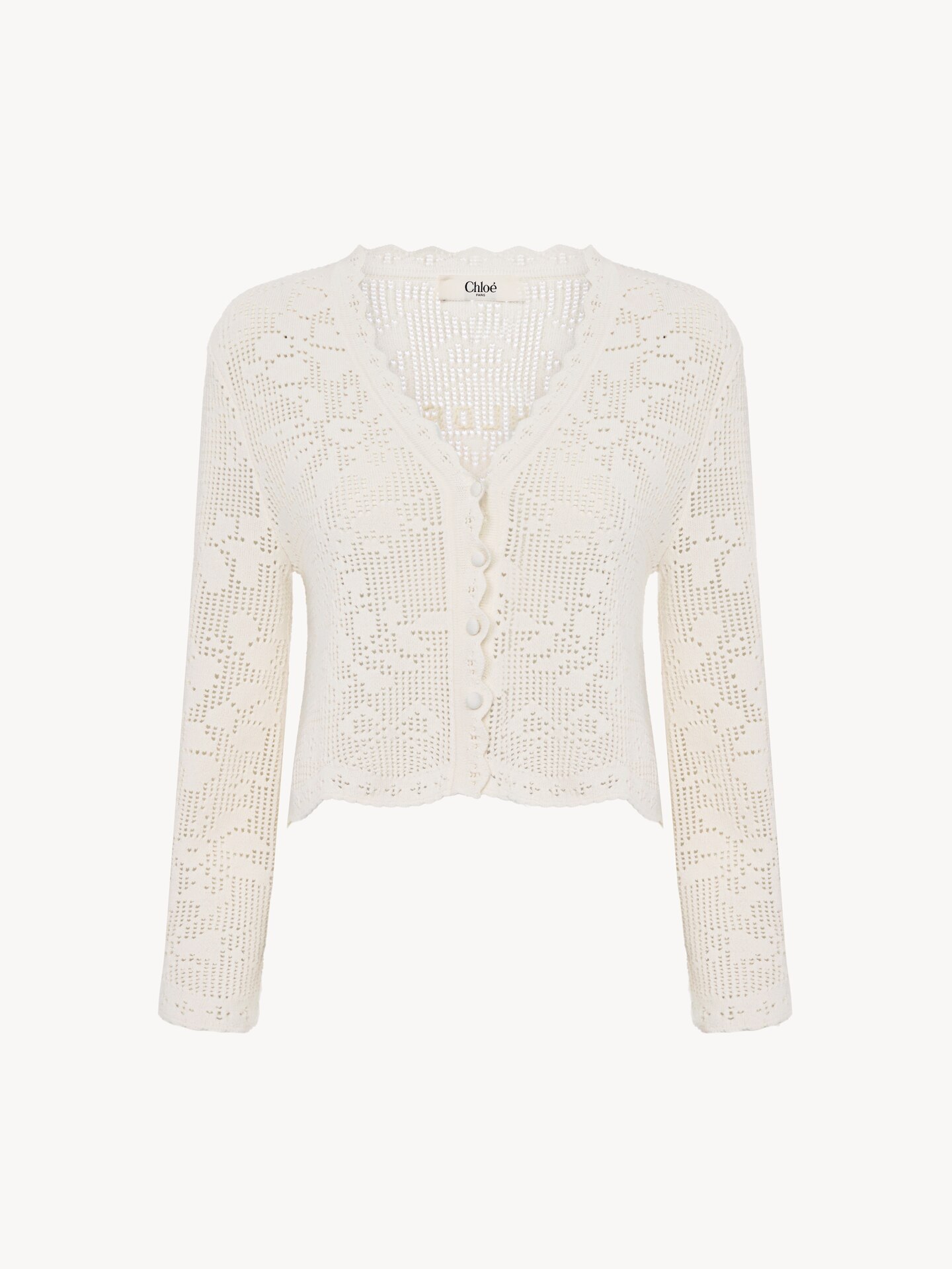 Thin-strap cropped top in a cotton knit - 2