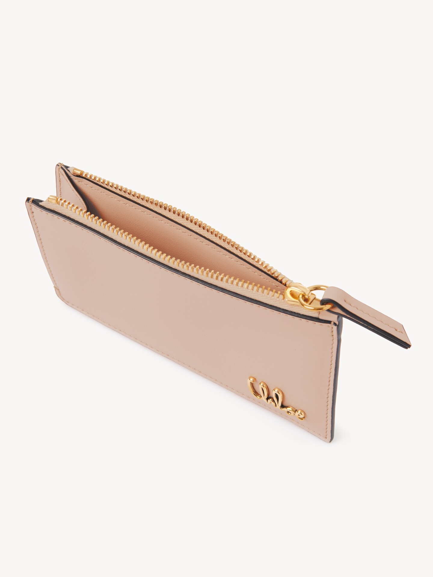 Cartera peque&ntilde;a Chlo&eacute; Iconic con ranuras para tarjetas de cuero granulado - 5