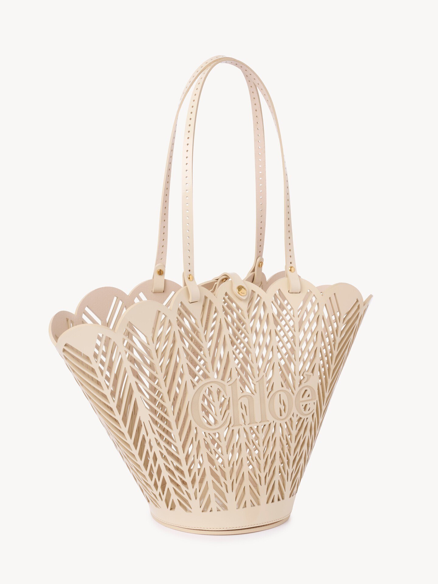 Chlo&eacute; Soleil basket bag in patent calfskin - 3.0